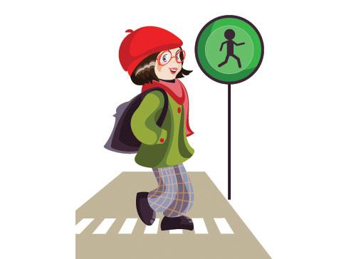 Английские слова на тему транспорт. Картинка к слову: pedestrian