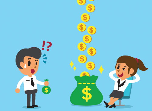 Английские слова на тему деньги. Картинка к слову: income